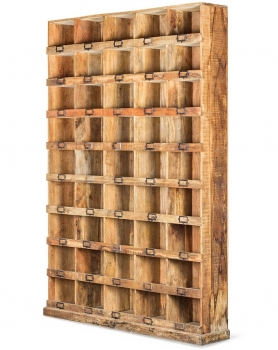 Винтажный стеллаж из манго Galileo 168X32X239 CM