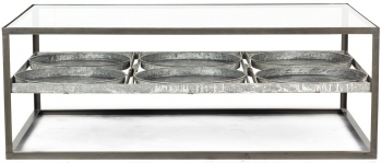 Cтолик в индустриальном стиле Demmi 128X84X46 CM