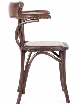 Стул в винтажном стиле William 61X46X81 CM коричневого цвета