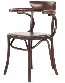 Стул в винтажном стиле William 61X46X81 CM коричневого цвета