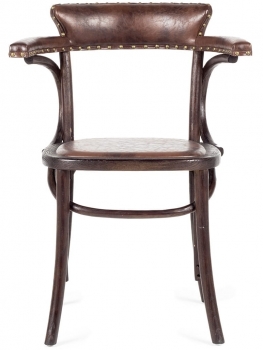 Стул в винтажном стиле William 61X46X81 CM коричневого цвета