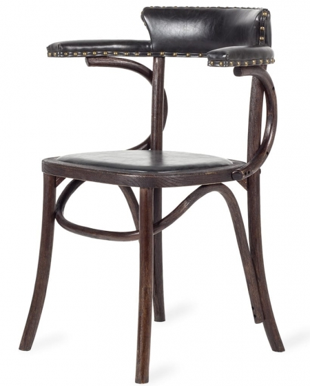 Стул в винтажном стиле William 61X46X81 CM чёрного цвета 1