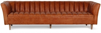 Кожаный диван в винтажном стиле Anturio 274X85X76 CM