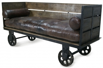 Диван в индустиральном стиле Inma 196X60X90 CM
