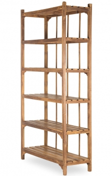 Антикварный деревянный стеллаж Vintage 123X45X230 CM
