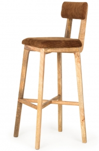 Барный стул на каркасе из манго Bakhen 40X45X95 CM