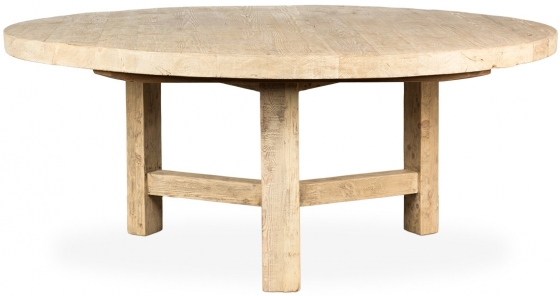 Круглый стол из массива сосны Wabi-sabi Yamck 180X180X76 CM 2