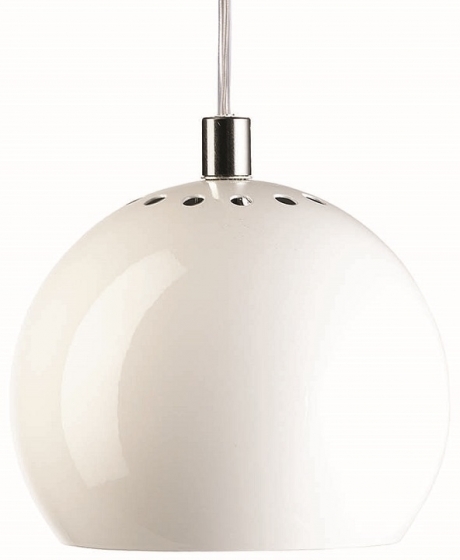 Лампа подвесная Ball 18X18X16 CM белая глянцевая 1