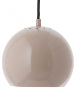Лампа подвесная Ball 18X18X16 CM пудровая глянцевая, черный шнур