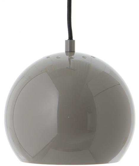 Лампа подвесная Ball 18X18X16 CM тёмно-серая глянцевая, черный шнур 1