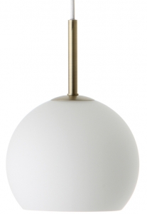 Лампа подвесная Ball 18X18X26 CM белое опаловое стекло