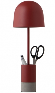 Лампа настольная Pen 17X17X49 CM тёмно-красная