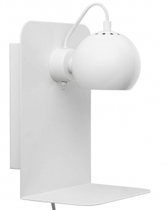 Лампа настенная Ball с разъемом usb 18X22X30 CM белая матовая