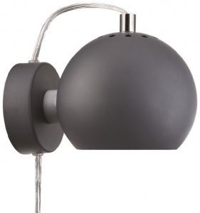 Лампа настенная Ball 12X16X10 CM тёмно серого цвета