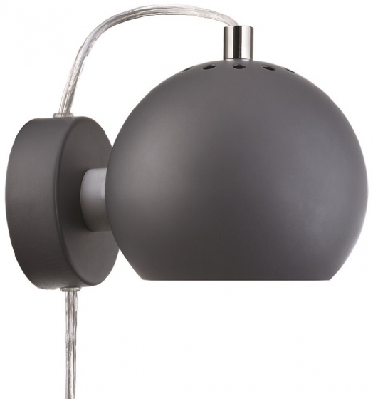 Лампа настенная Ball 12X16X10 CM тёмно серого цвета 1