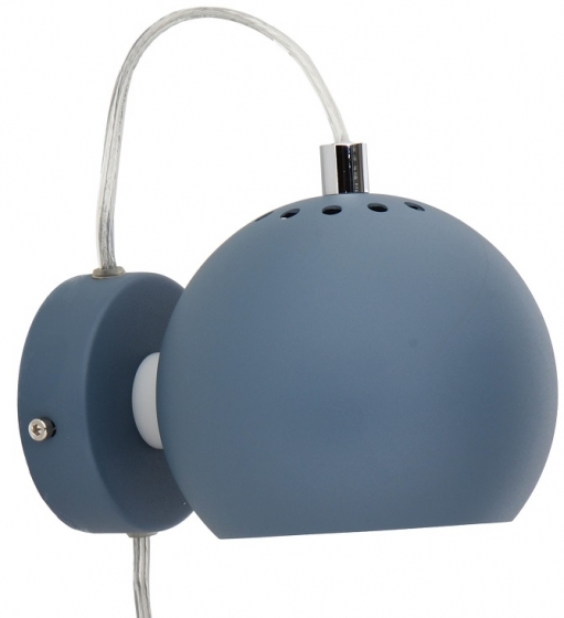 Лампа настенная Ball 12X16X10 CM тёмно-голубая 1