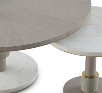 Комплект из двух столиков Cadiz 90X90X40 / 45X45X35 CM
