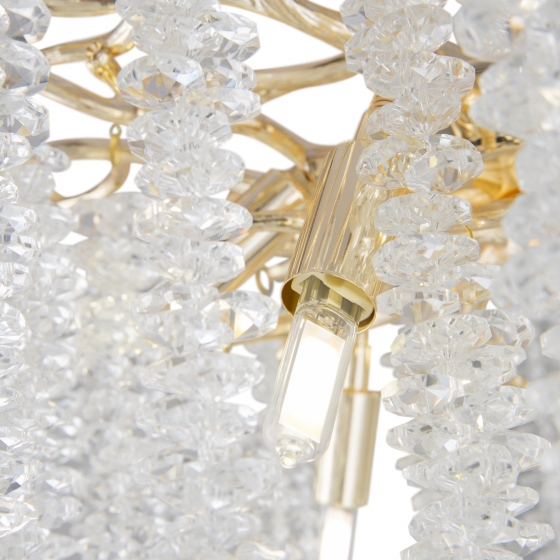 Потолочный светильник Crystal золотой 6 плафонов 4