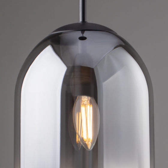 Подвесной светильник Tesse дымчатый стекло 3