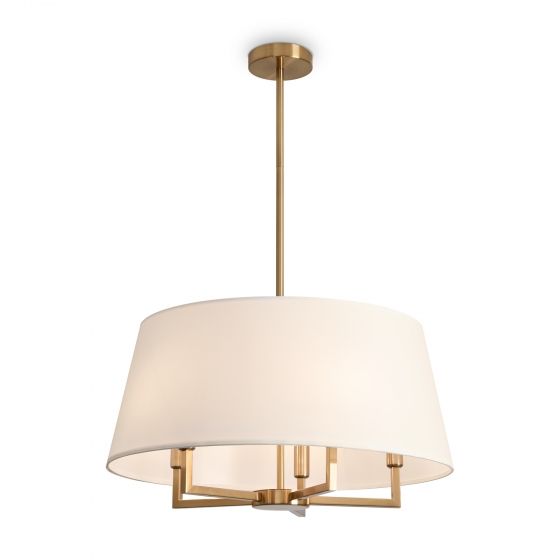 Потолочный светильник Graceful латунь, белый абажур 6