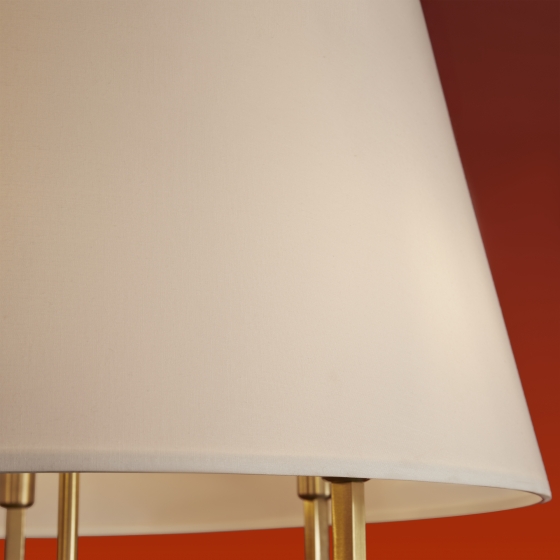 Потолочный светильник Graceful латунь, белый абажур 11