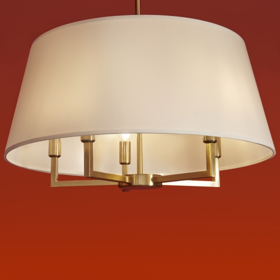 Потолочный светильник Graceful латунь, белый абажур 9