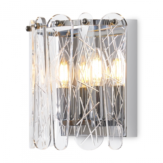 Настенный светильник Surface хром, акрил, 2 плафона 6