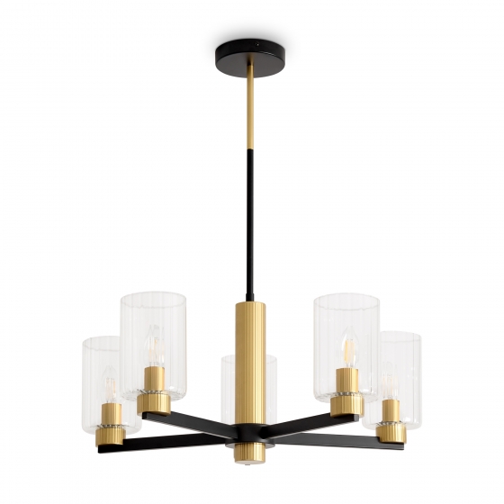 Потолочный светильник Ombre черный и латунь 8