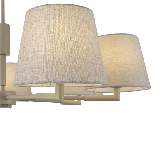 Подвесной светильник Butler бежевый 7 плафонов 4