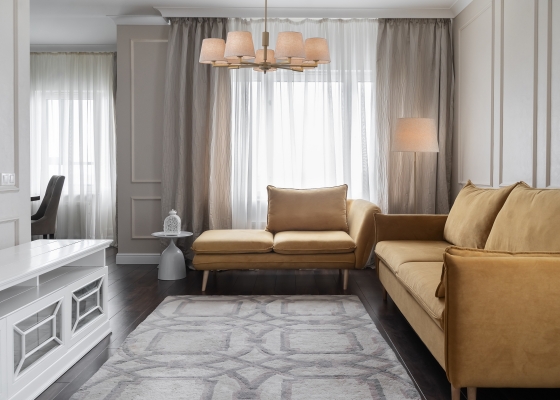 Подвесной светильник Butler бежевый 7 плафонов 15