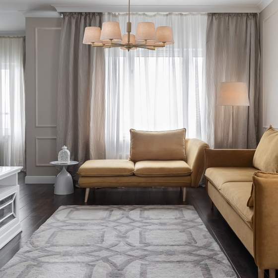 Подвесной светильник Butler бежевый 7 плафонов 2