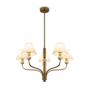 Подвесной светильник Aurelia платина 5 плафонов