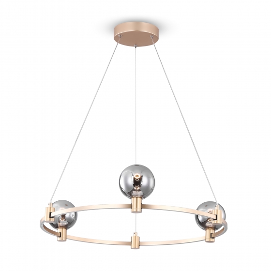 Подвесной светильник Urban золотой, серый, 3 плафона 3