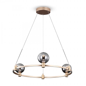 Подвесной светильник Urban золотой, серый, 3 плафона