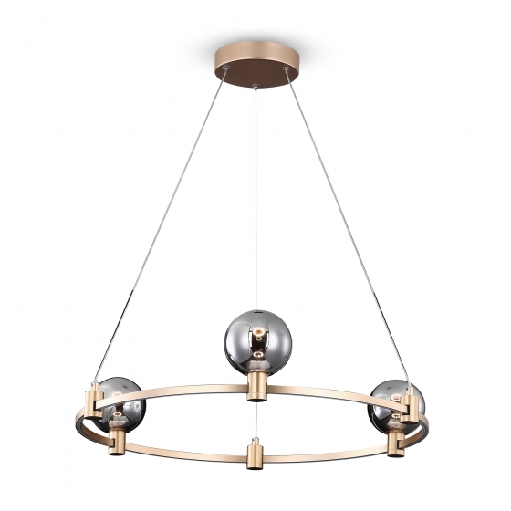 Подвесной светильник Urban золотой, серый, 3 плафона 2