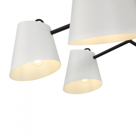 Подвесной светильник Nordic черный, 6 плафонов 3