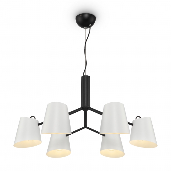 Подвесной светильник Nordic черный, 6 плафонов 1