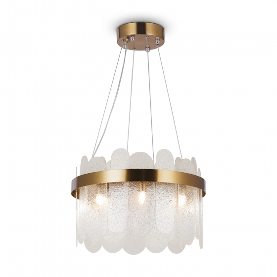 Подвесной светильник Deserto латунь, матовый белый 2