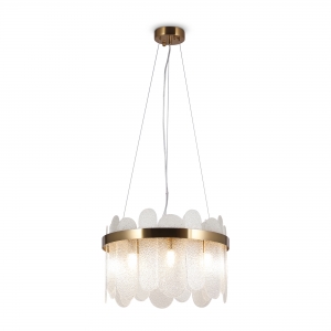 Подвесной светильник Deserto латунь, матовый белый