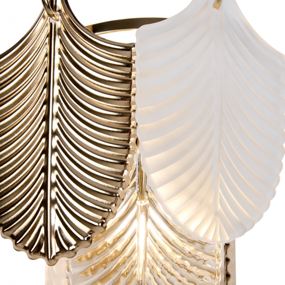 Бра Hloya золотой с прозрачными абажурами 9