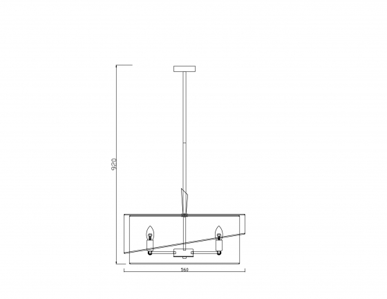 Люстра Earth латунь, черный текстиль, 8 ламп 3
