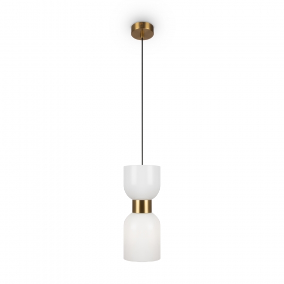 Подвесной светильник Savia латунь и белый стекло 1