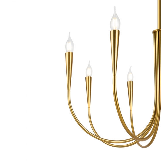 Подвесной светильник Branches латунь, 8 ламп 5