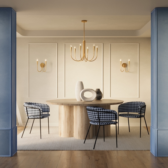 Подвесной светильник Branches латунь, 8 ламп 4