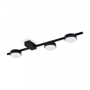 Потолочный светильник Tactic черный 3 плафона