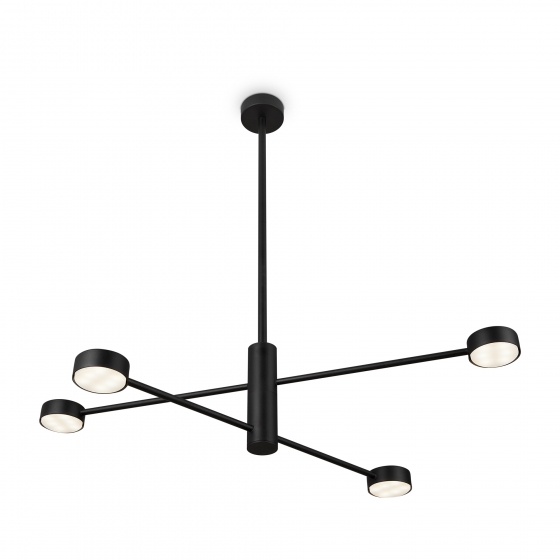 Потолочный светильник Tactic черный 4 плафона 2