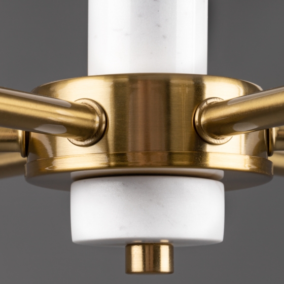 Потолочный светильник Tender латунь, 6 плафонов 3