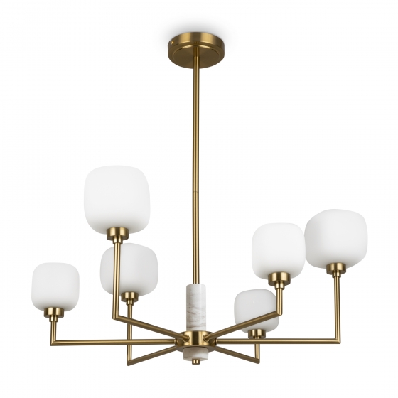 Потолочный светильник Tender латунь, 6 плафонов 11