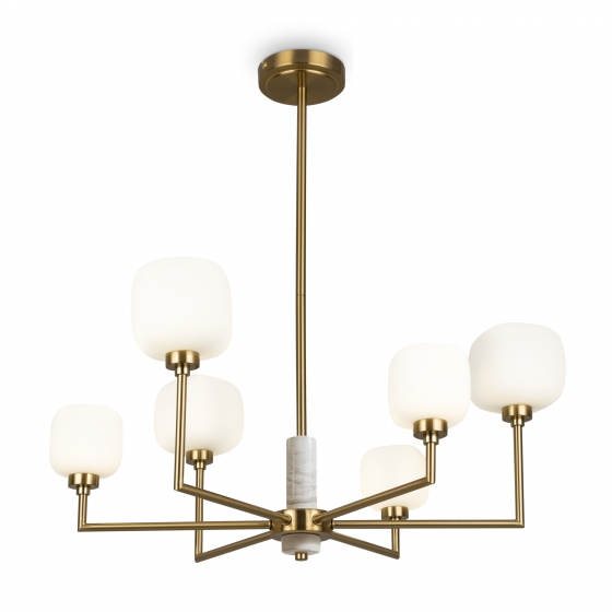 Потолочный светильник Tender латунь, 6 плафонов 1