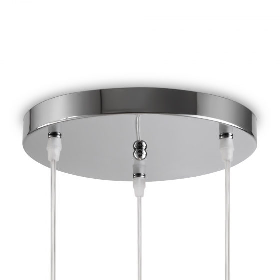 Подвесной светильник Astery хром, стекло, 3 плафона 7